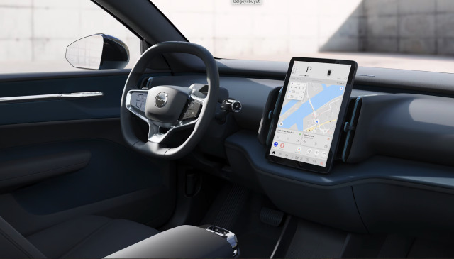 Volvo EX30, tüm kontrolün tek ekranda yapılabildiği yeni nesil bir elektrikli otomobil. 