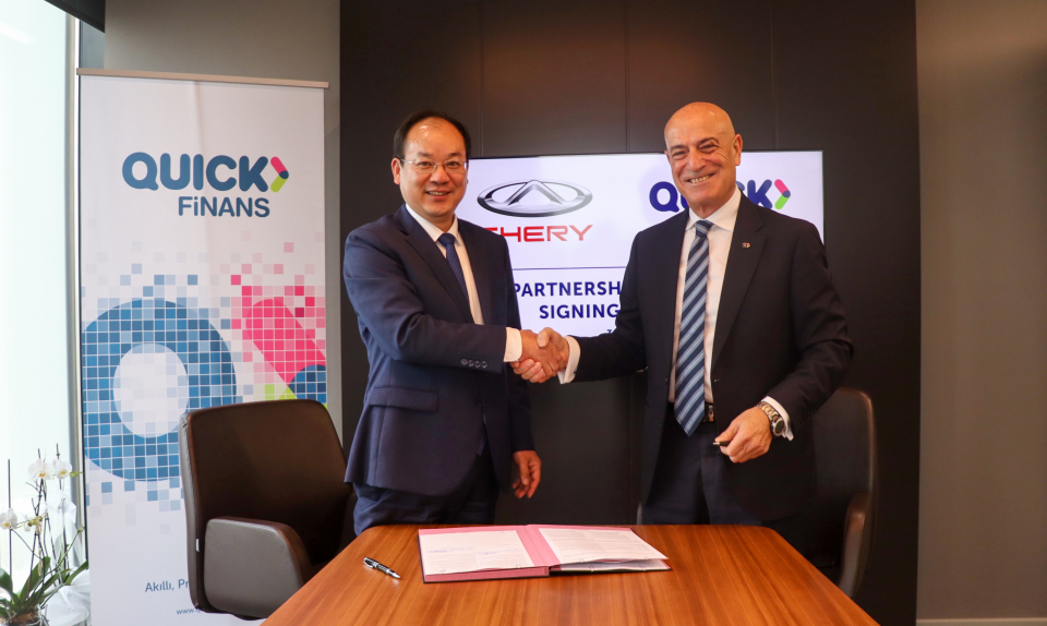 Chery Türkiye ve Quick Finans’tan  Büyük İş Ortaklığı!