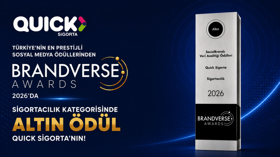 Quick Sigorta Brandverse Awards’daki başarısını dördüncü yıla taşıdı